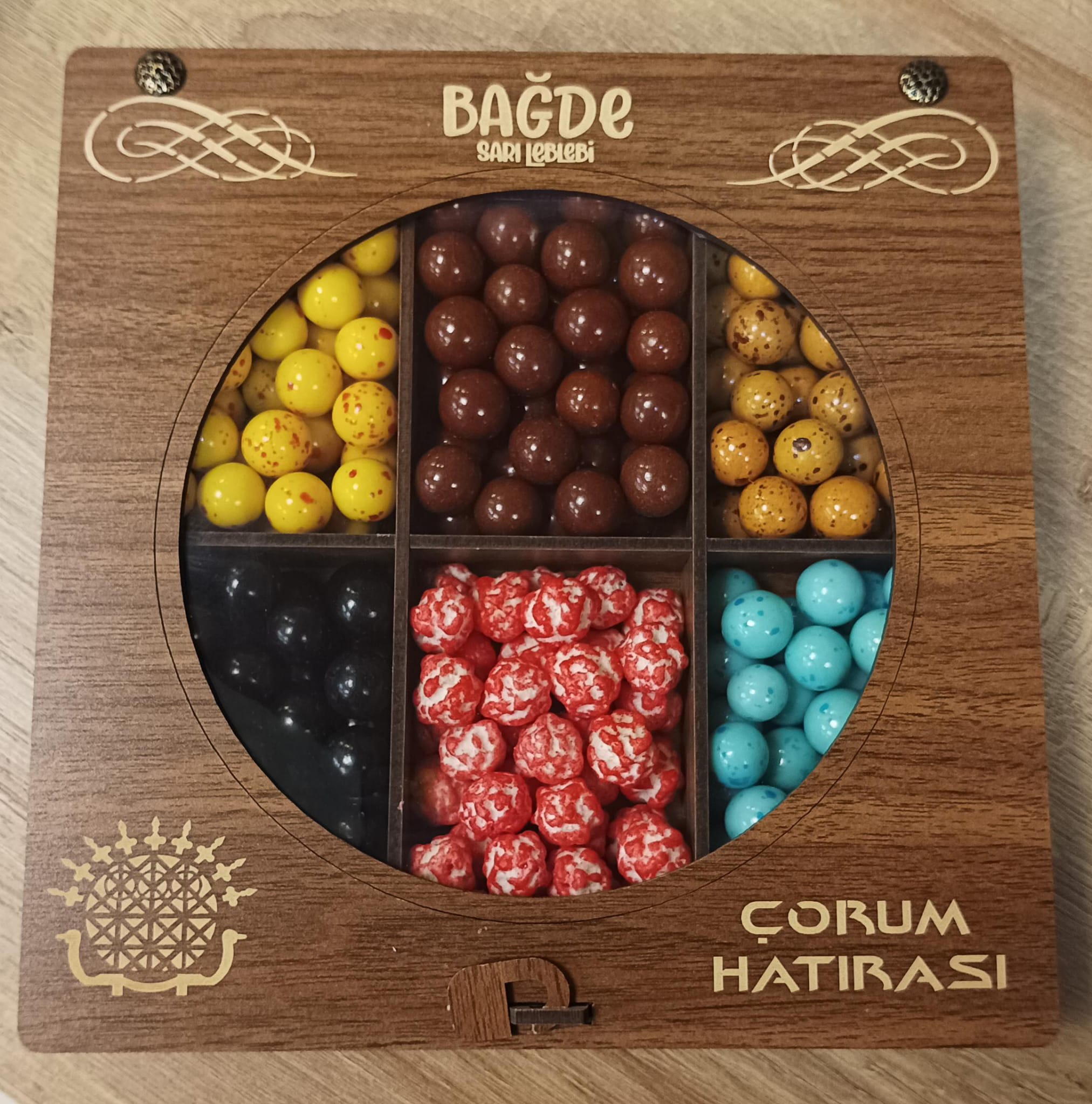 Bade Ahşap Çikolatalı Set